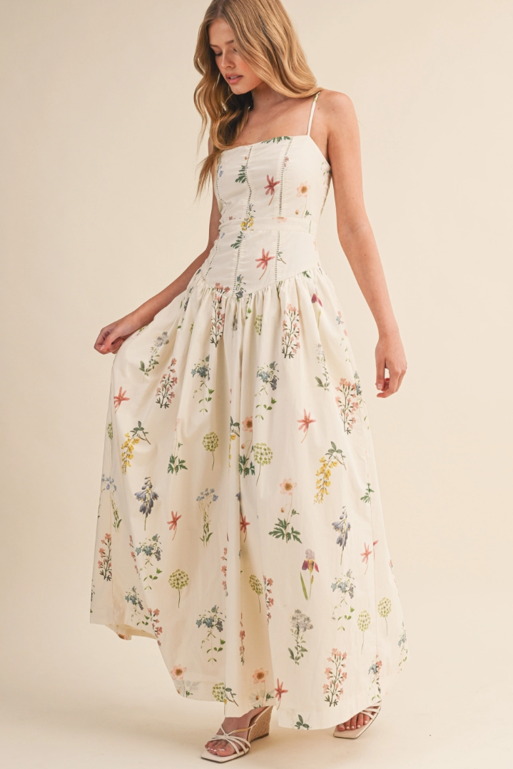 •ANASTASIA• floral drop waist maxi dress