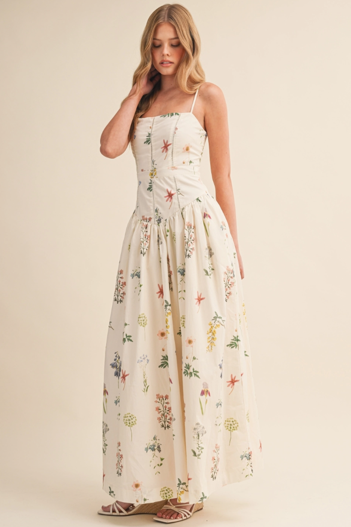 •ANASTASIA• floral drop waist maxi dress
