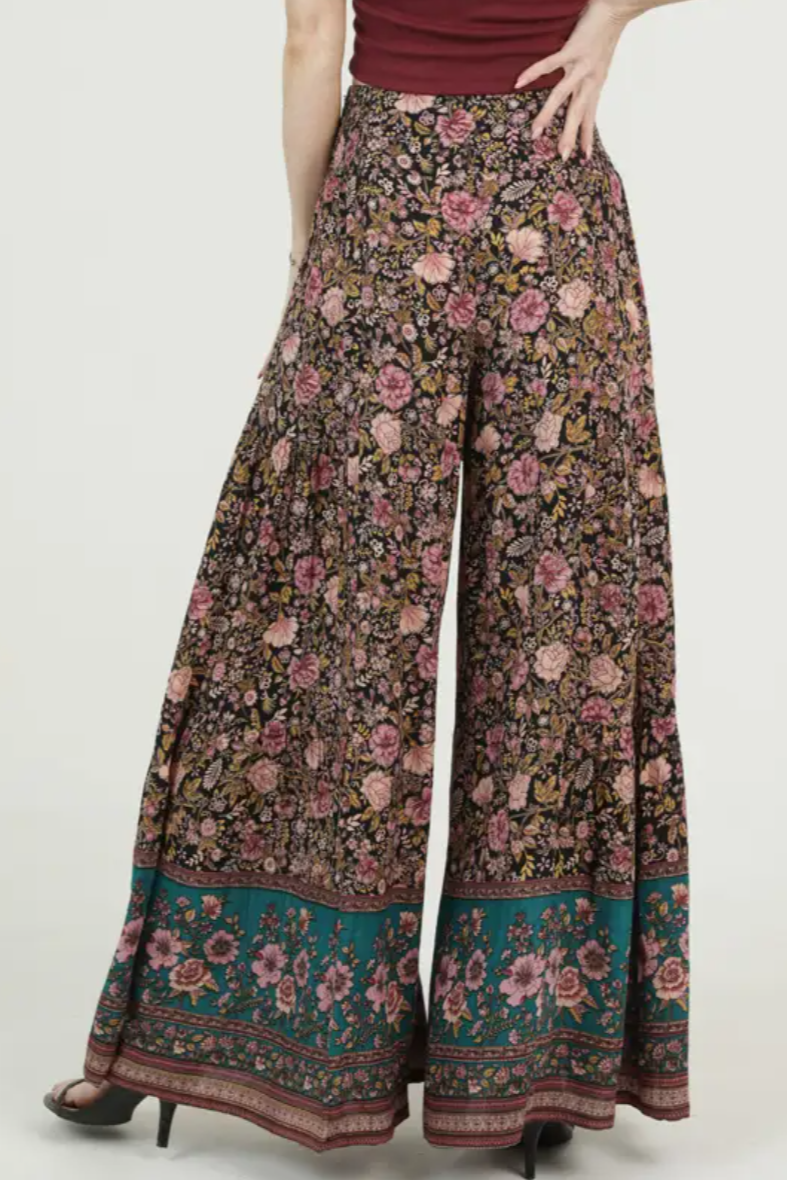 •BEATRICE• floral tie waist pants