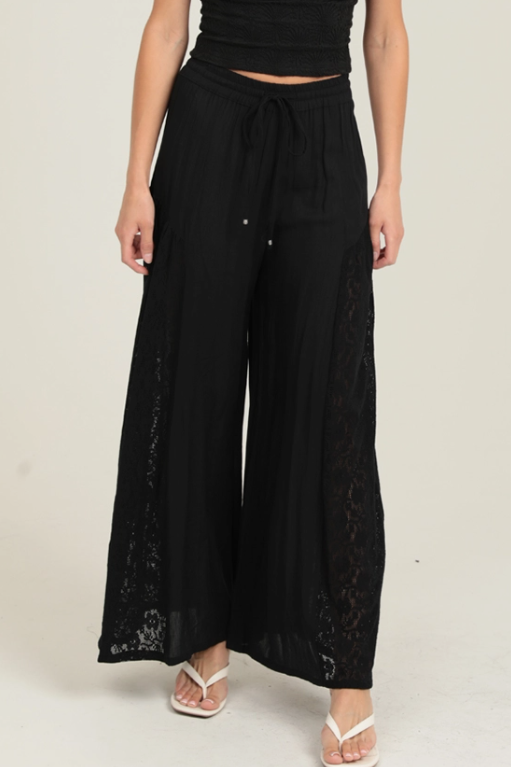 •CORVINA• lacy wide leg pants