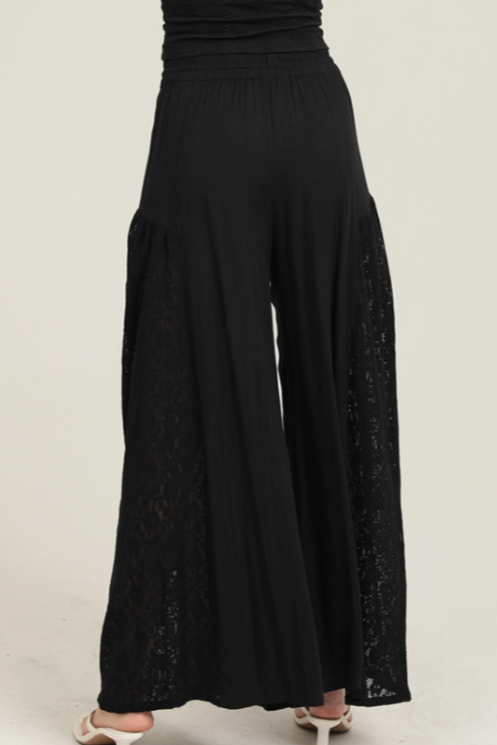 •CORVINA• lacy wide leg pants