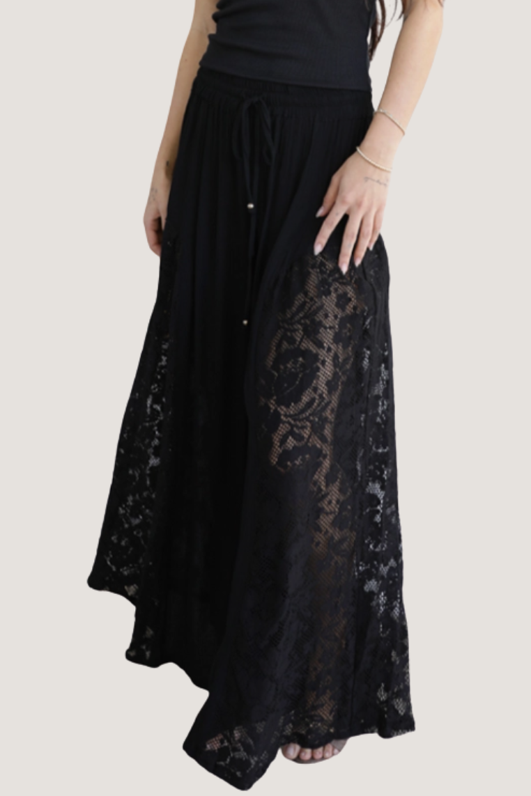 •CORVINA• lacy wide leg pants