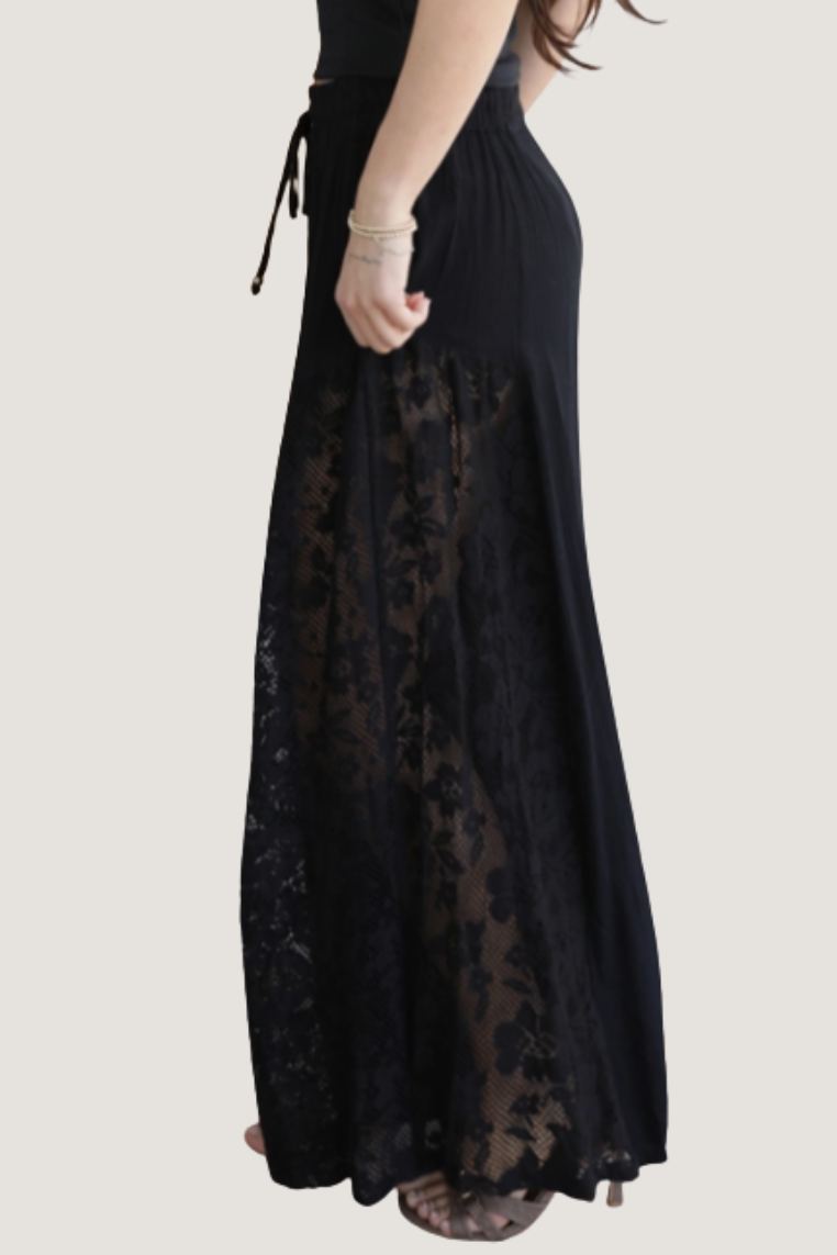•CORVINA• lacy wide leg pants
