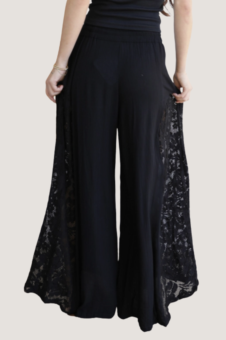 •CORVINA• lacy wide leg pants