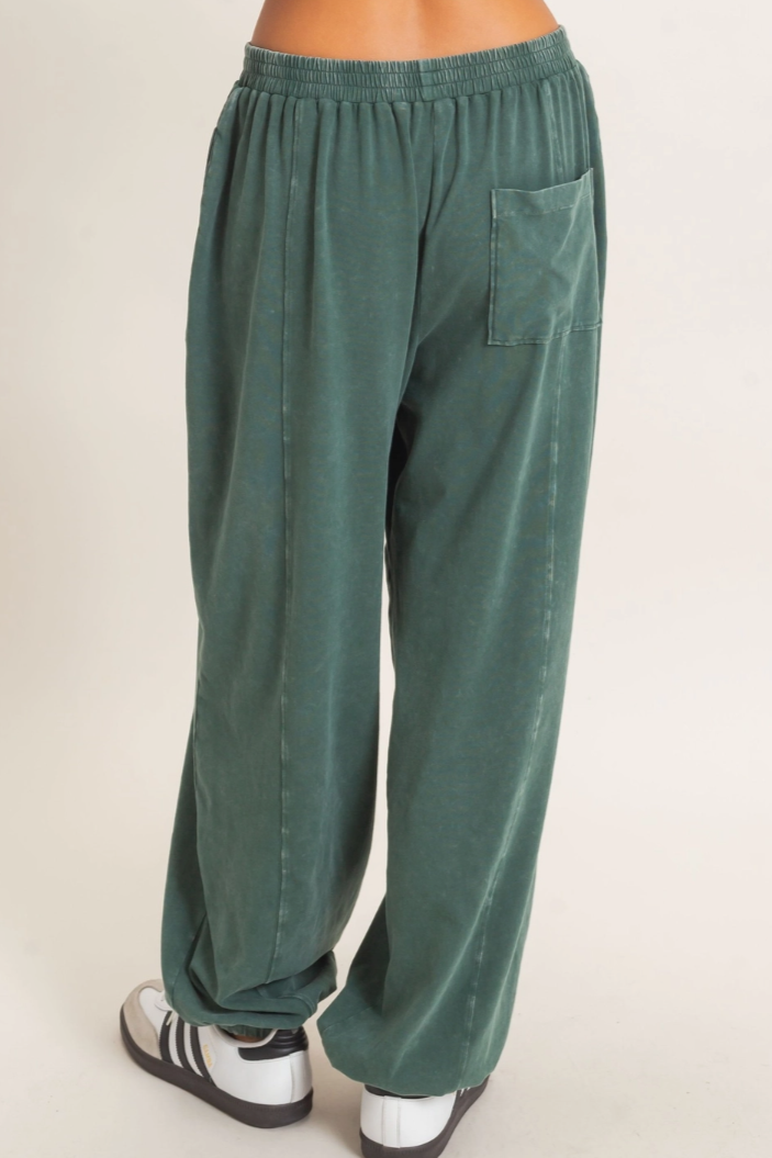 •REN• mineral washed cotton joggers