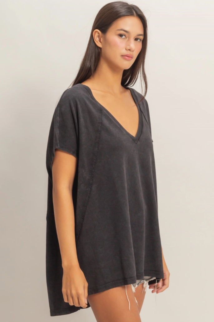 •CARLA• oversized mineral washed tee