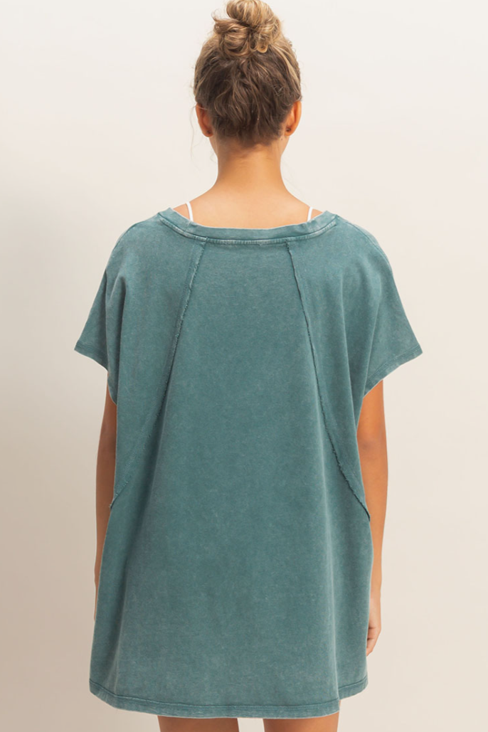 •CARLA• oversized mineral washed tee