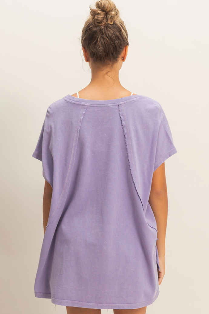 •CARLA• oversized mineral washed tee