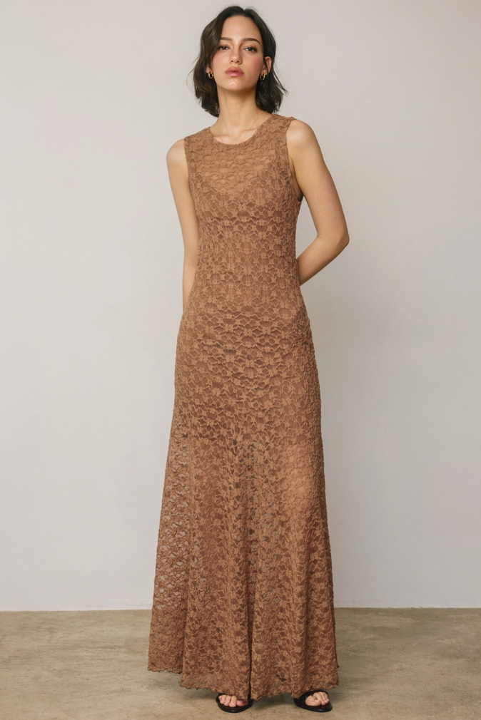 •FLORENCE• sleeveless lace maxi dress