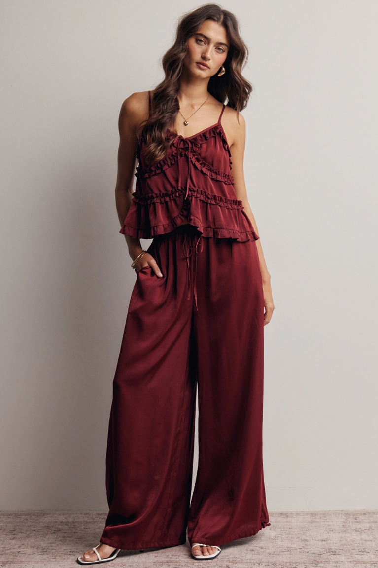 •NERIAH• cami top & ankle tie pants separates