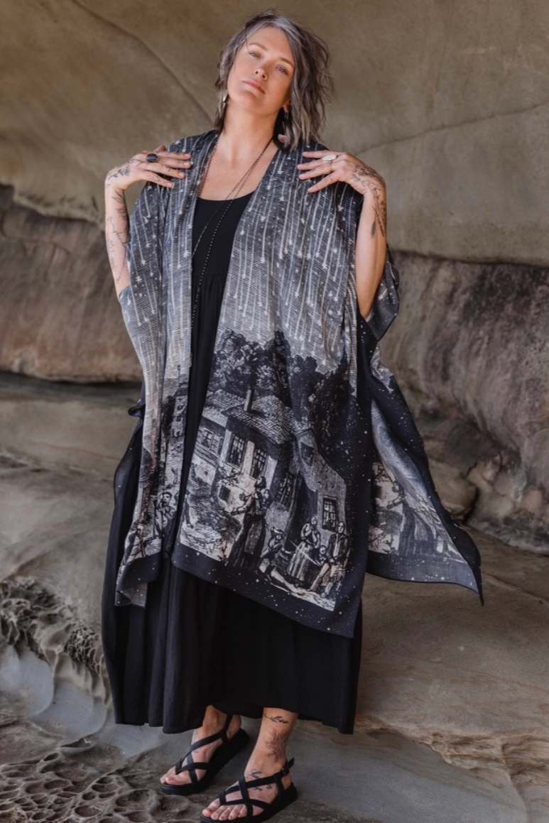 •STARGAZER• ruana style bamboo cardigan