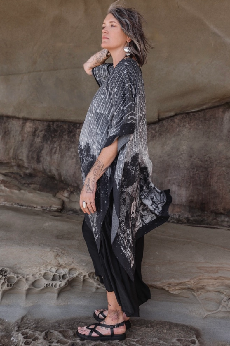 •STARGAZER• ruana style bamboo cardigan