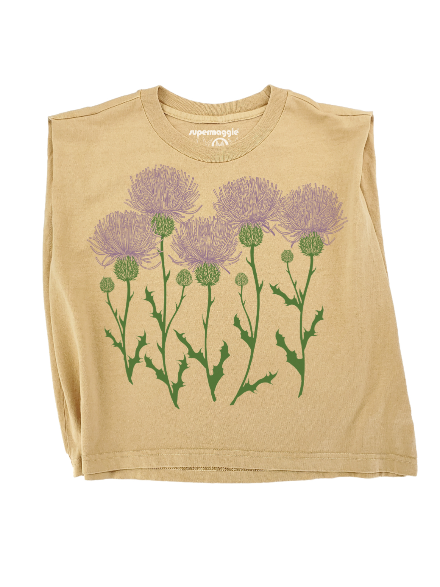 •THISTLES• cotton muscle tee (USA)