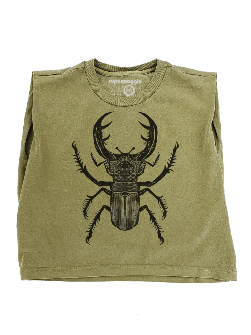 •STAG BEETLE• cotton muscle tee (USA)