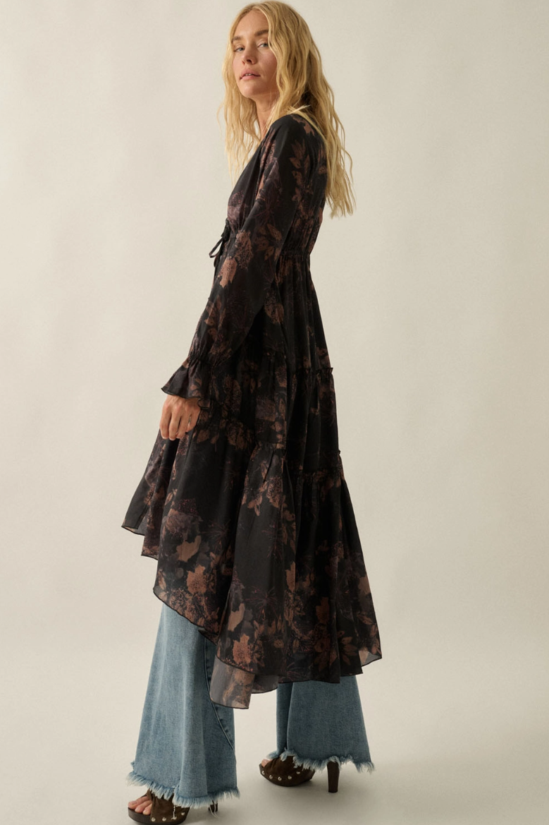 •ADA• high-low midaxi cardigan / dress