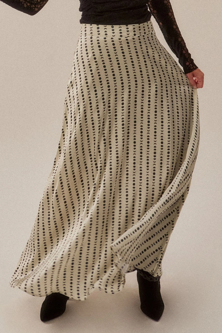 •LUNA - LIGHT• celestial satin maxi skirt
