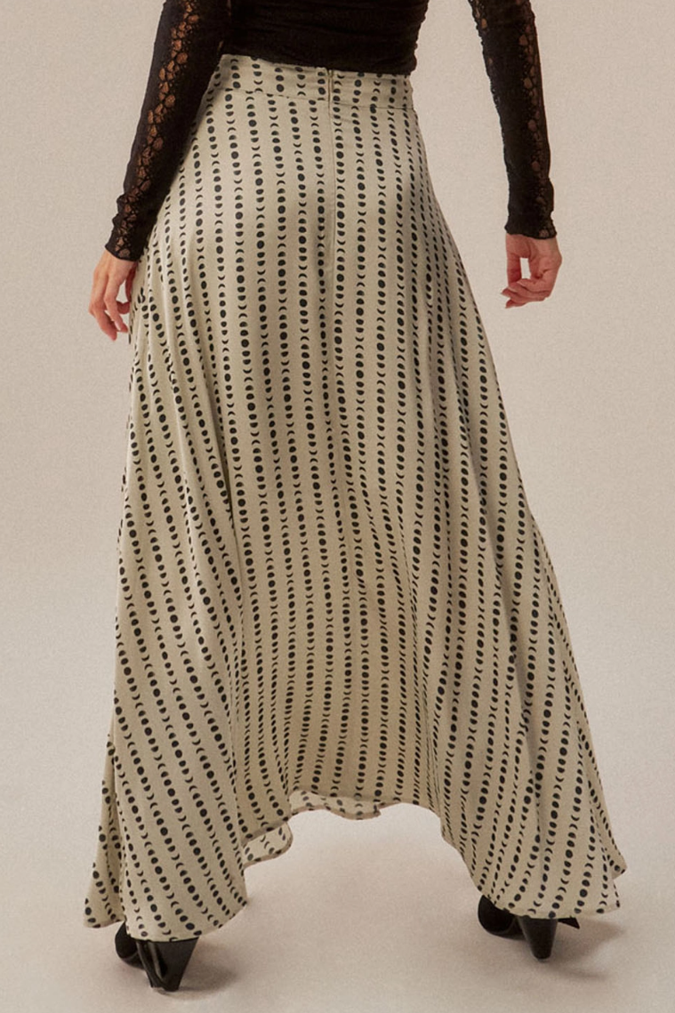 •LUNA - LIGHT• celestial satin maxi skirt