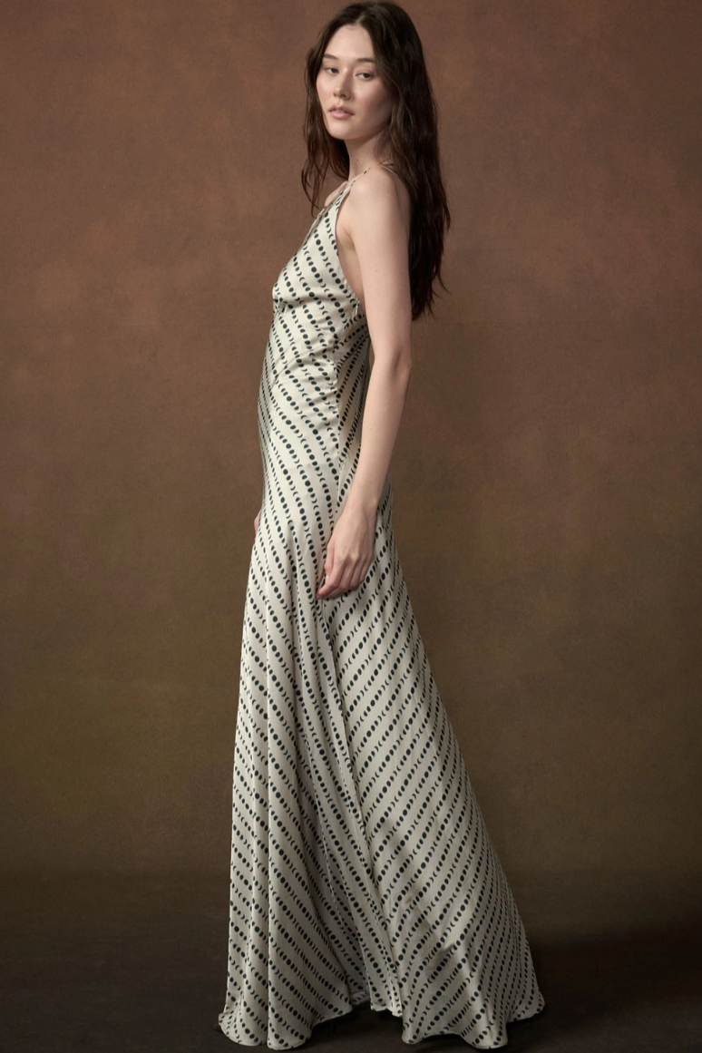 •LUNA - LIGHT• celestial satin maxi dress