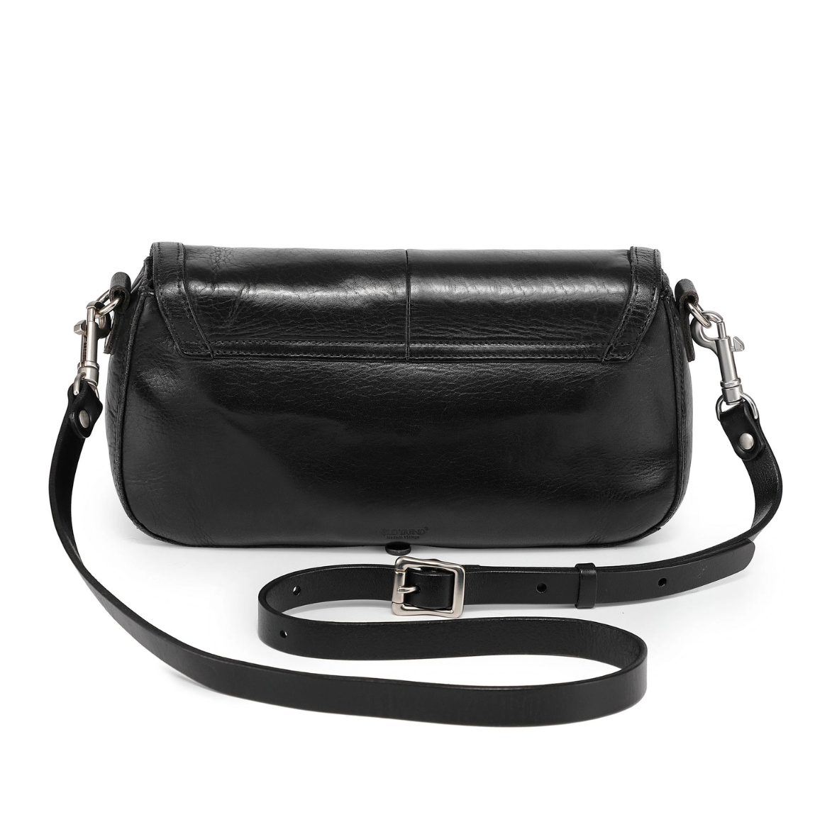 •MEMPHIS• black leather crossbody bag