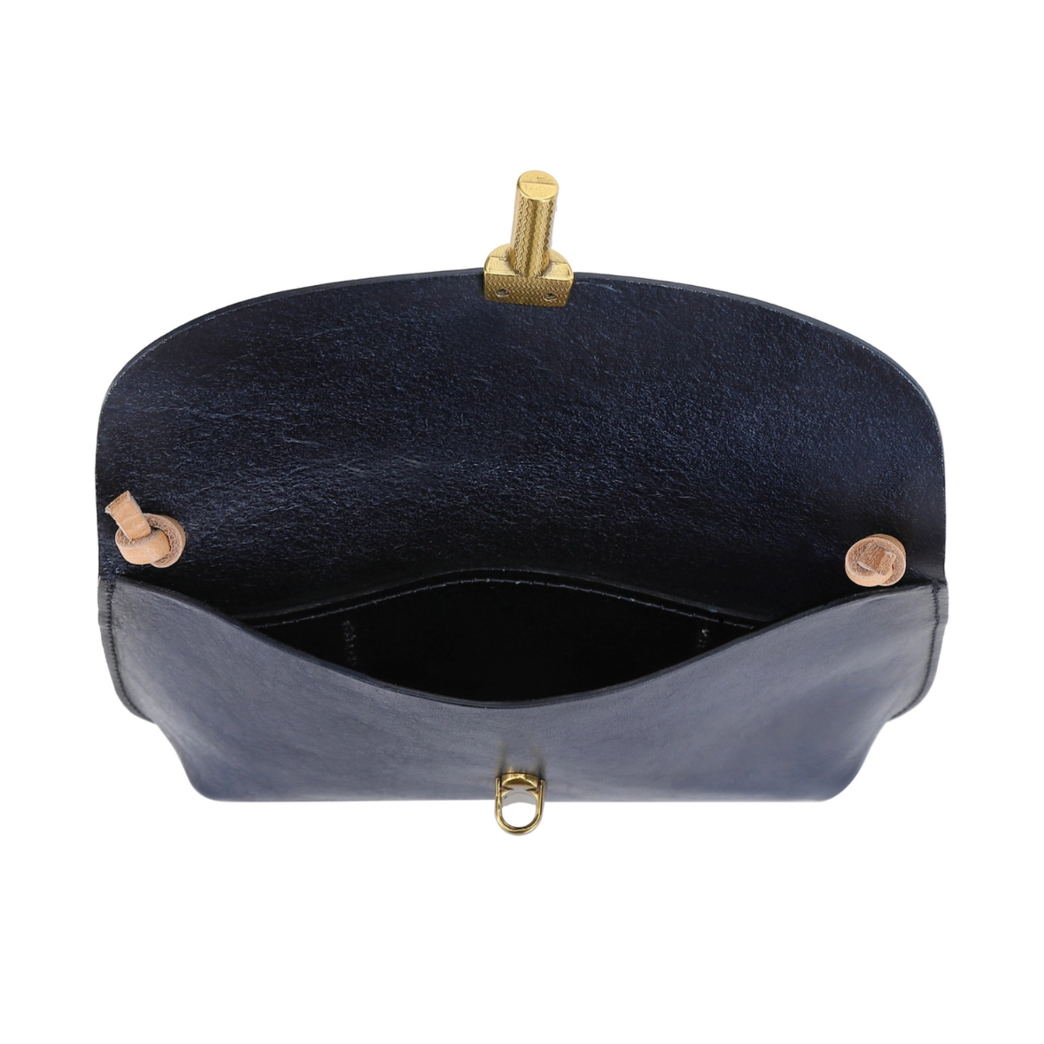 •BOONE• navy leather crossbody/shoulder bag