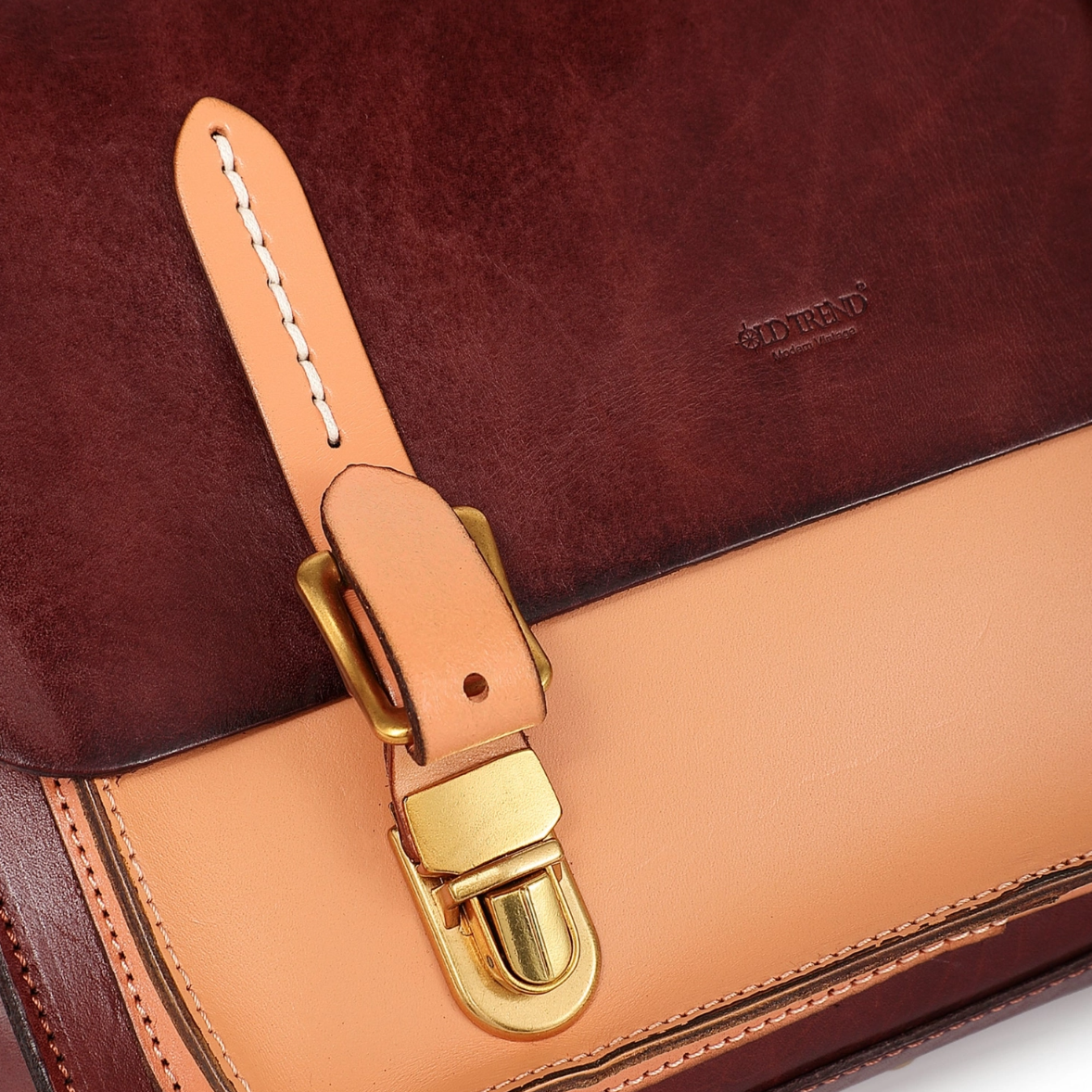 •YALE• mahogany leather briefcase