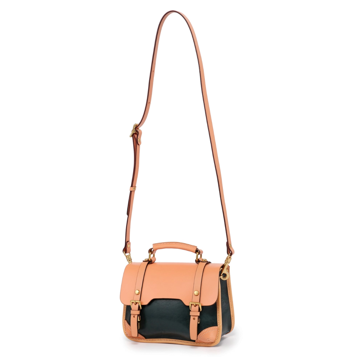 •PRINCETON• deep sea leather satchel/crossbody