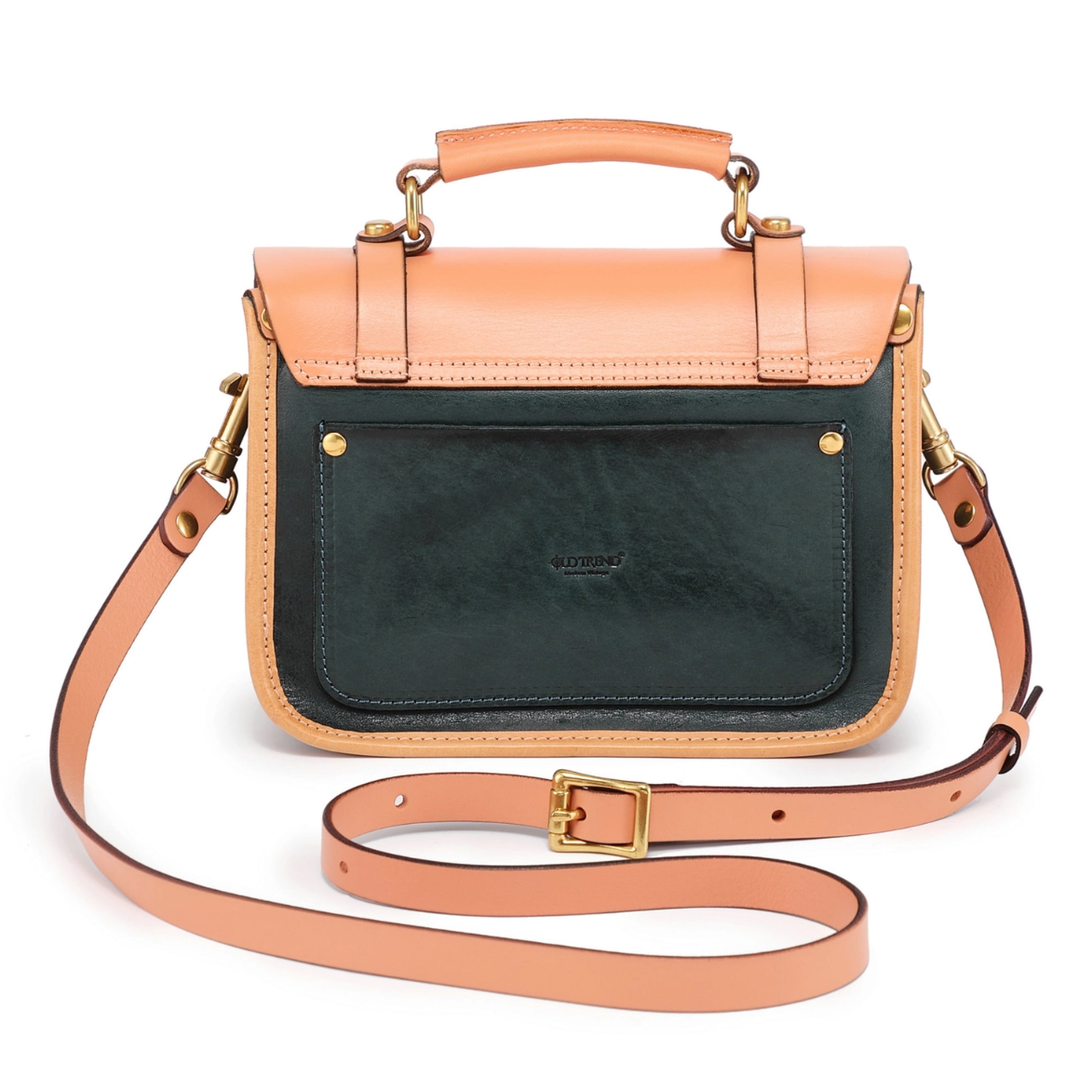•PRINCETON• deep sea leather satchel/crossbody