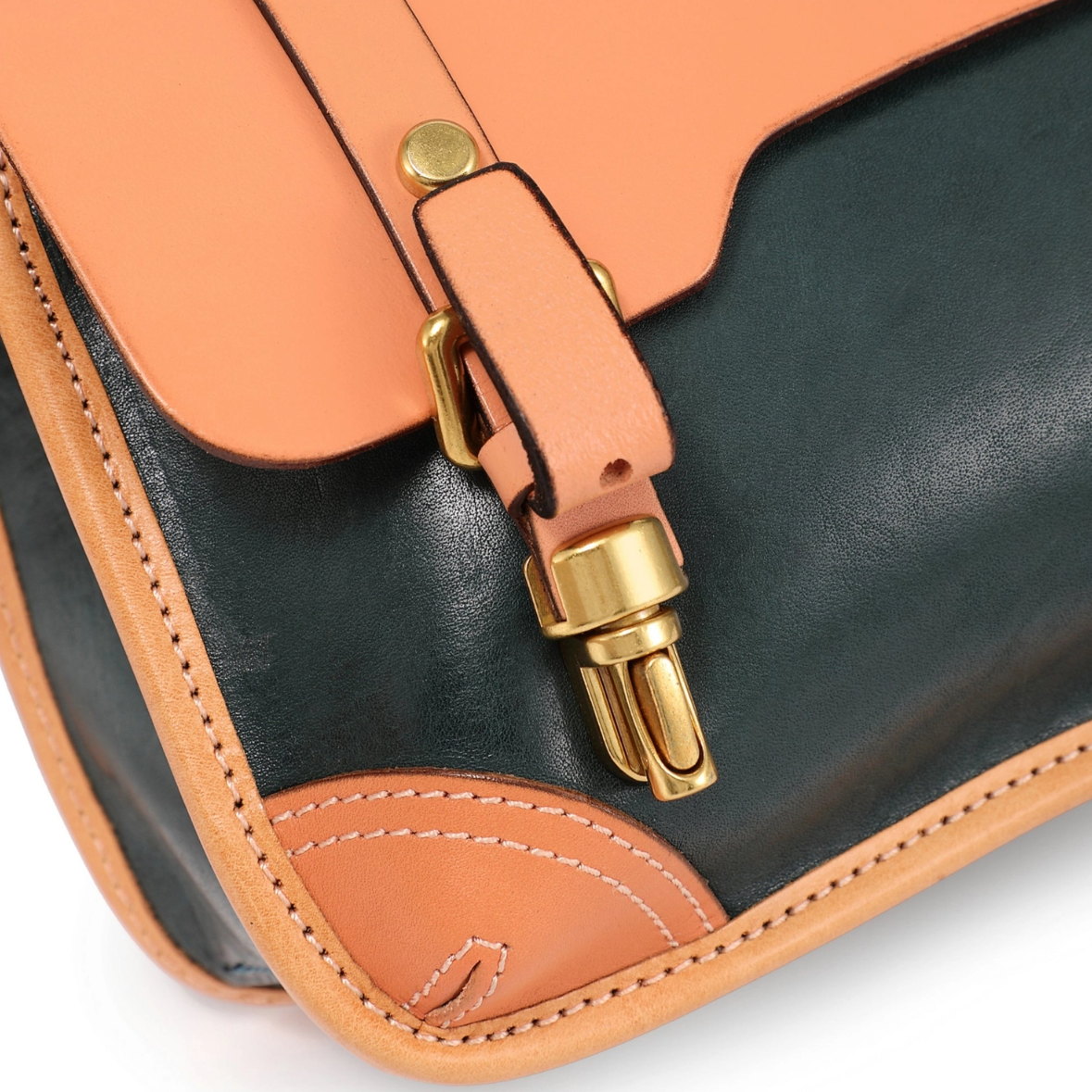•PRINCETON• deep sea leather satchel/crossbody