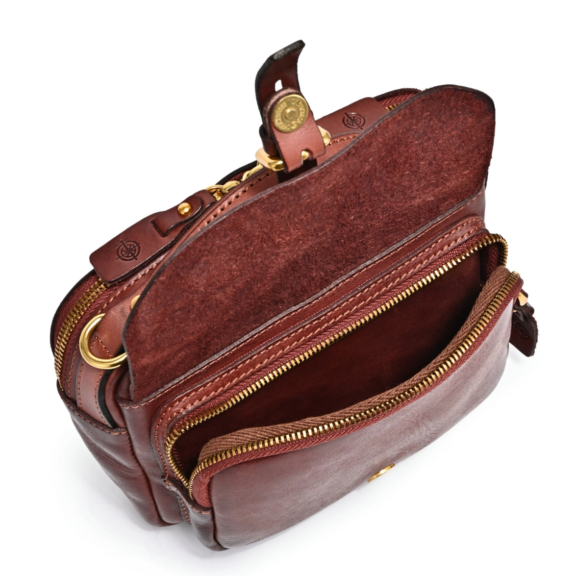 •CORNELL• mahogany leather crossbody/handbag