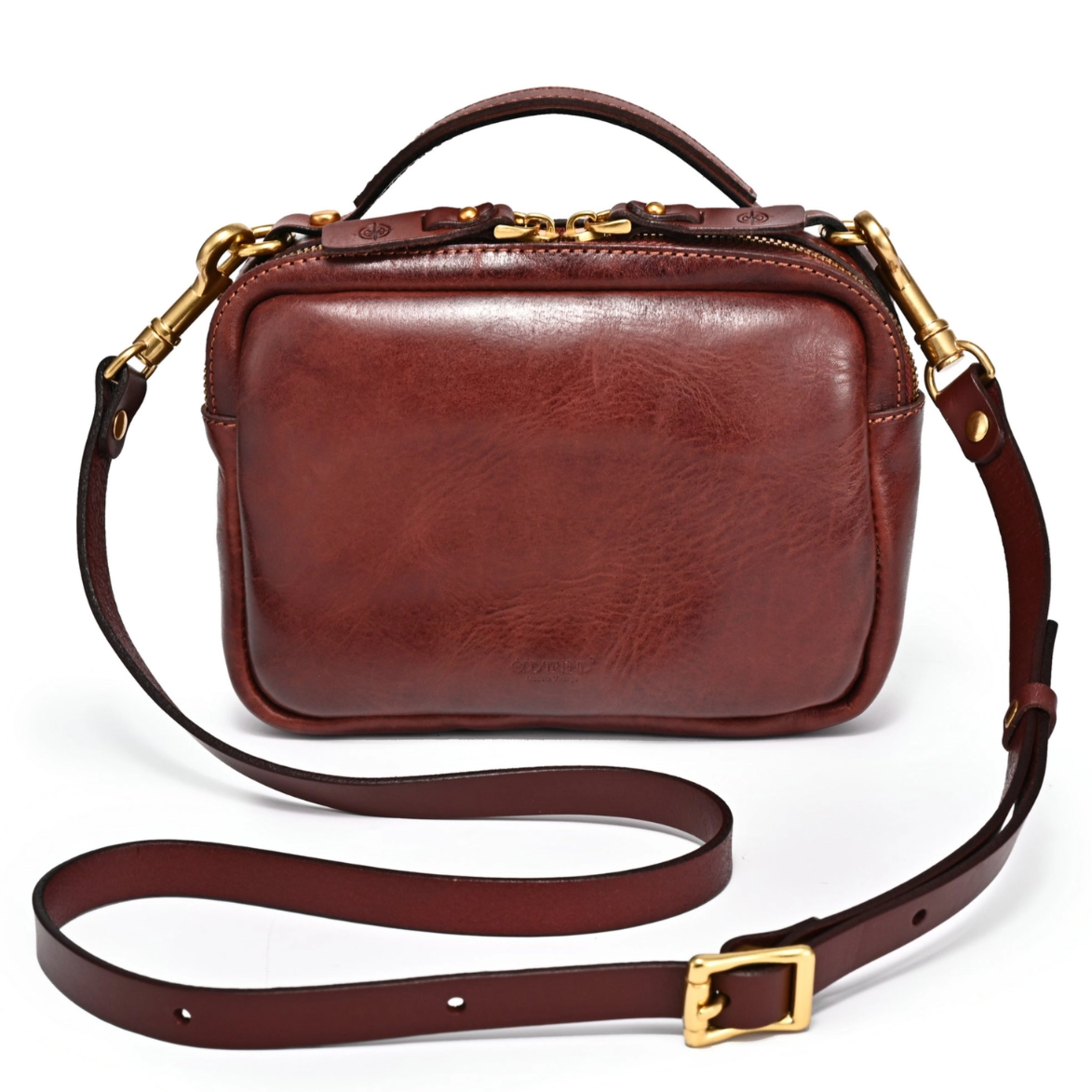 •CORNELL• mahogany leather crossbody/handbag