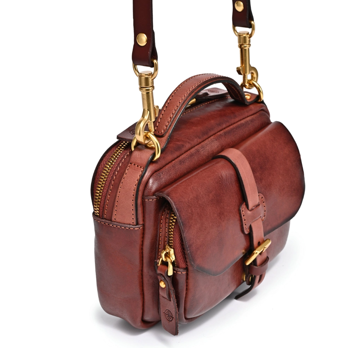 •CORNELL• mahogany leather crossbody/handbag