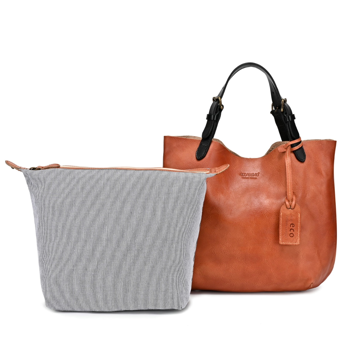 •CHARLESTON• caramel leather crossbody/tote bag