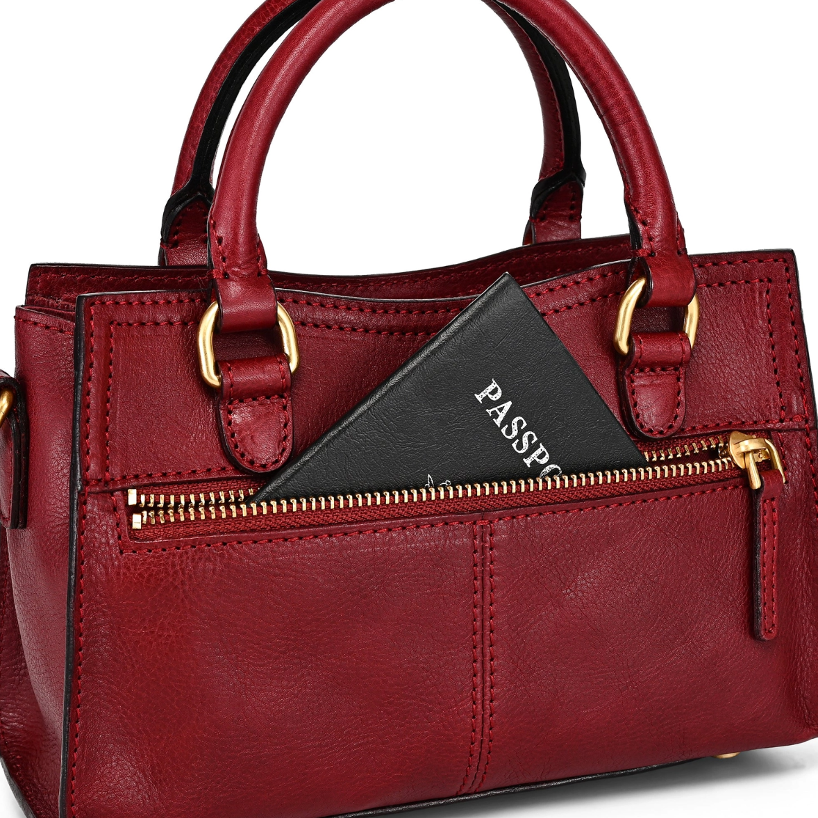 •DALLAS• garnet leather crossbody/handbag