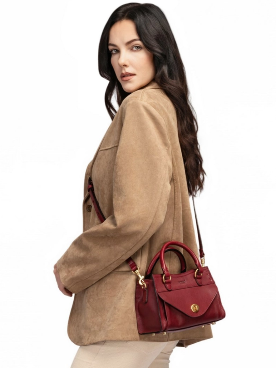 •DALLAS• garnet leather crossbody/handbag
