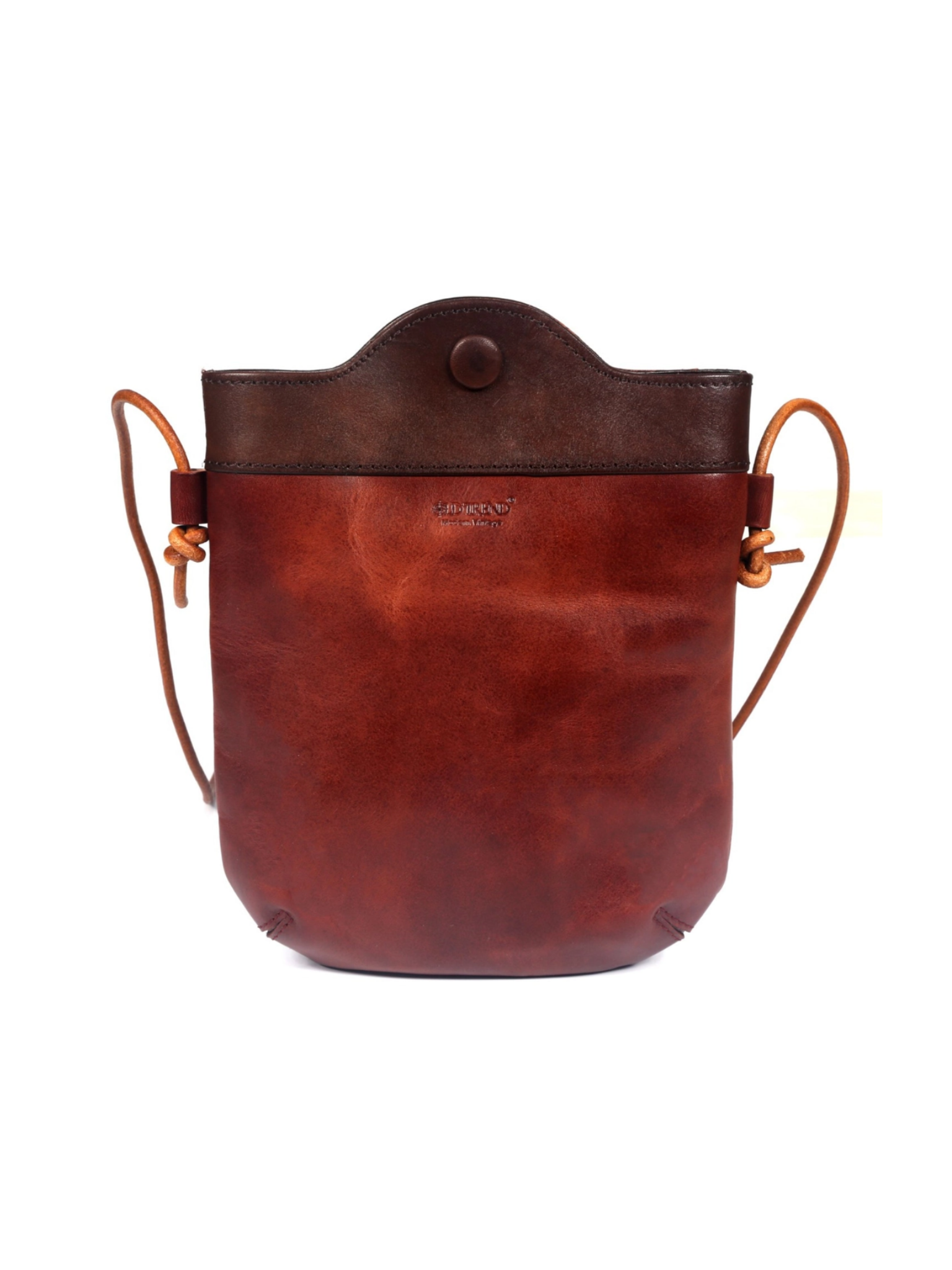 •PUEBLO• mahogany leather crossbody/shoulder bag