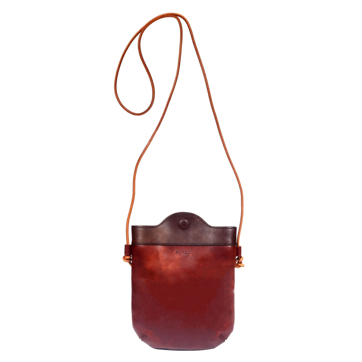 •PUEBLO• mahogany leather crossbody/shoulder bag