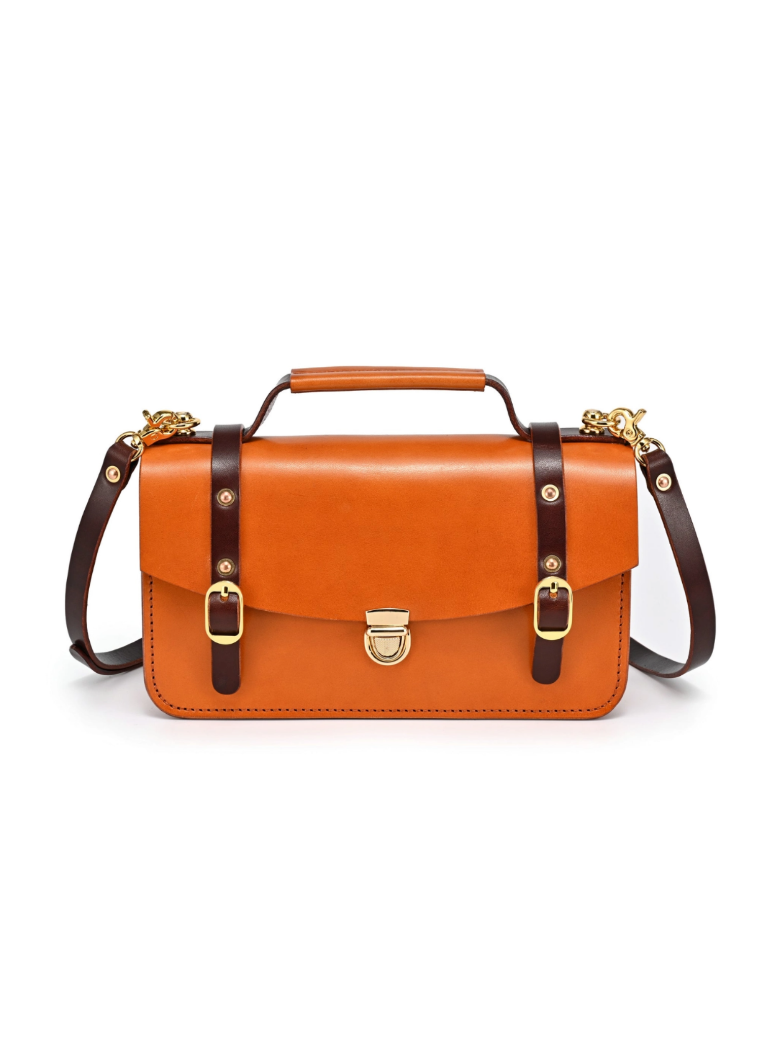 •STANFORD• caramel leather crossbody/handbag