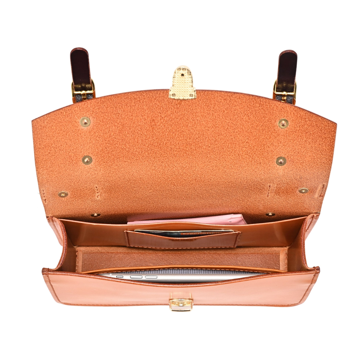 •STANFORD• caramel leather crossbody/handbag