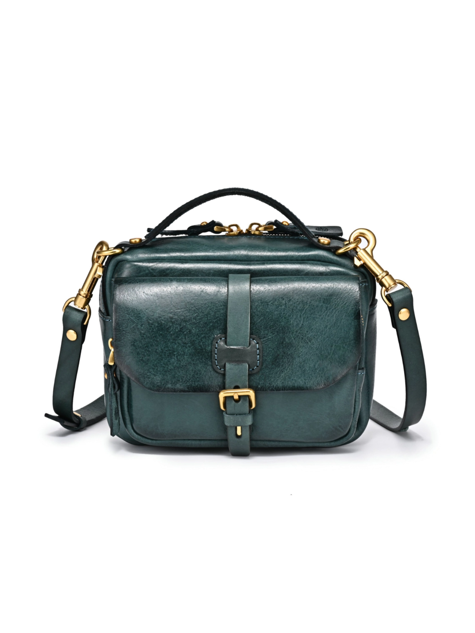 •CORNELL• deep sea leather crossbody/handbag