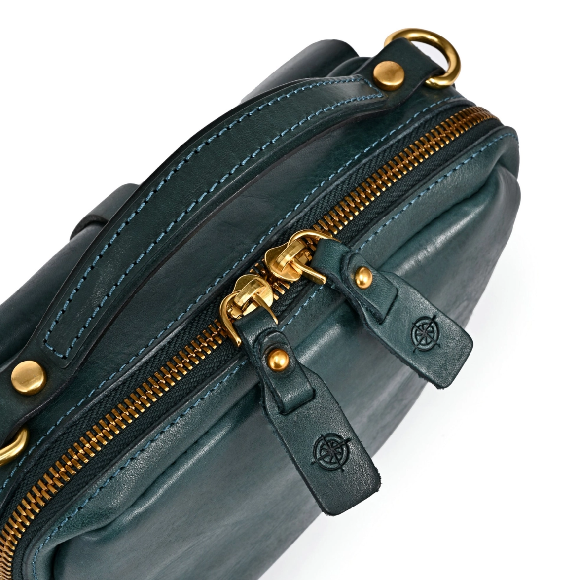 •CORNELL• deep sea leather crossbody/handbag