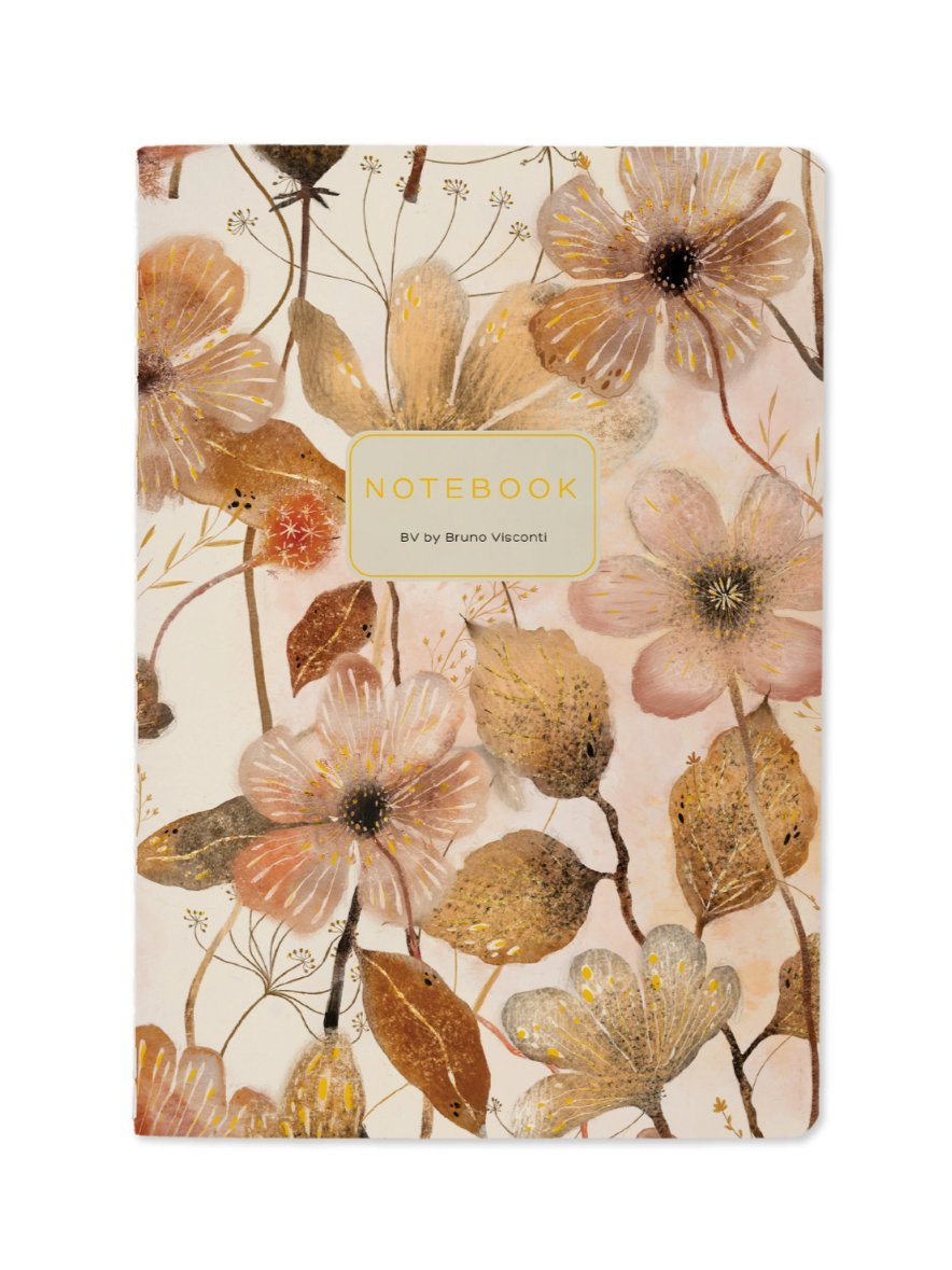 •BLUSH BLOOMS• lined notebook