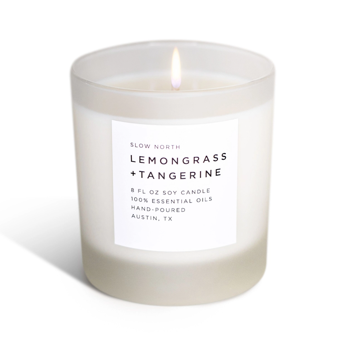 •LEMONGRASS + TANGERINE• soy wax candle