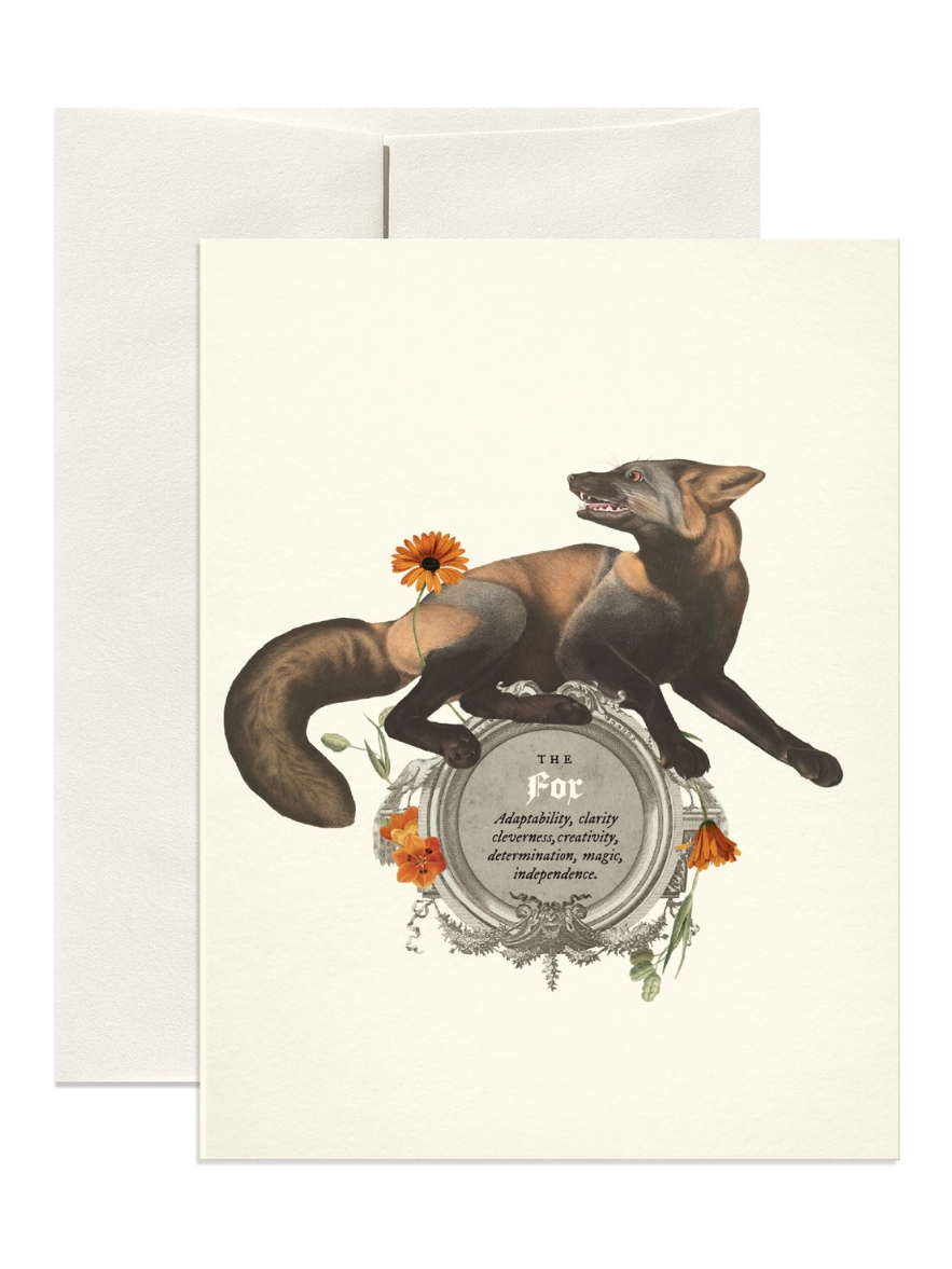 •THE FOX• greeting card