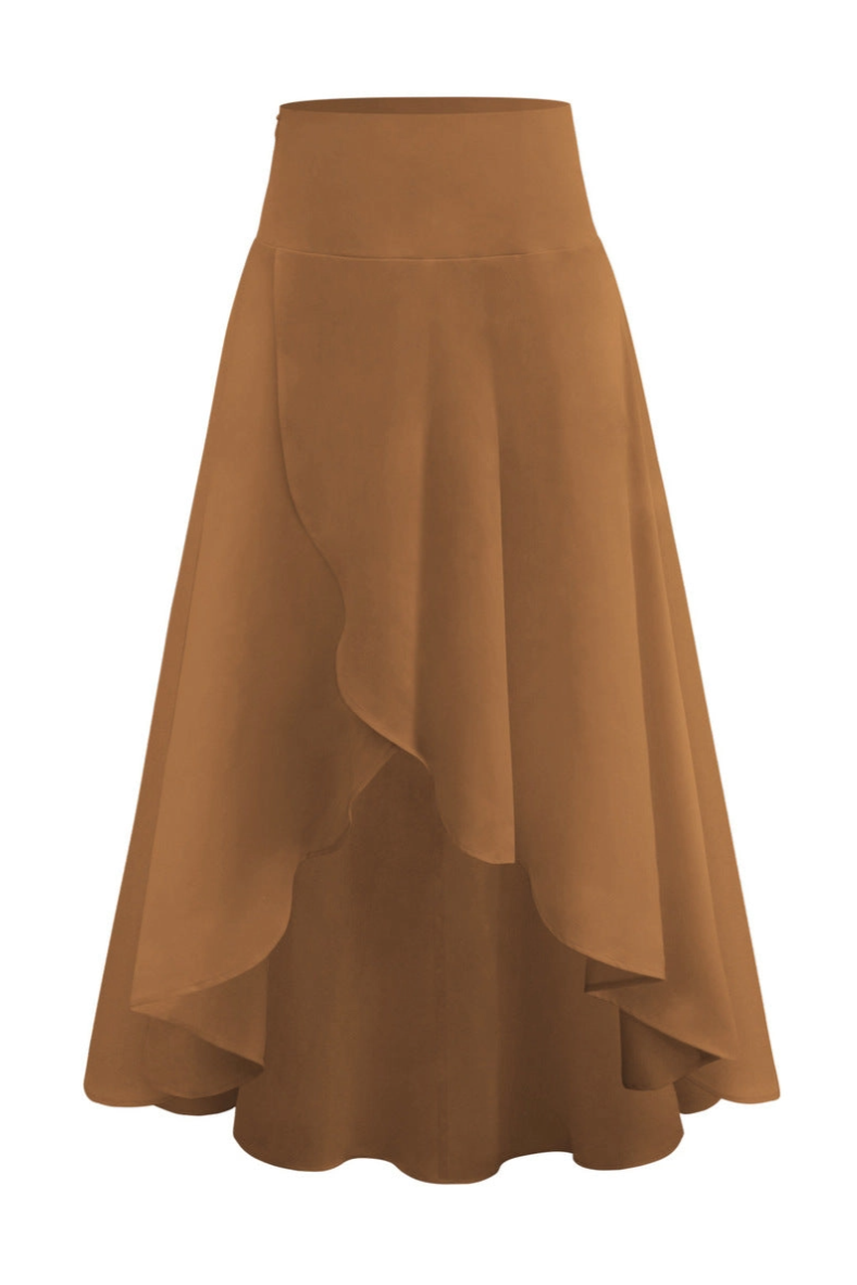 •ANNE• tulip hem midaxi skirt