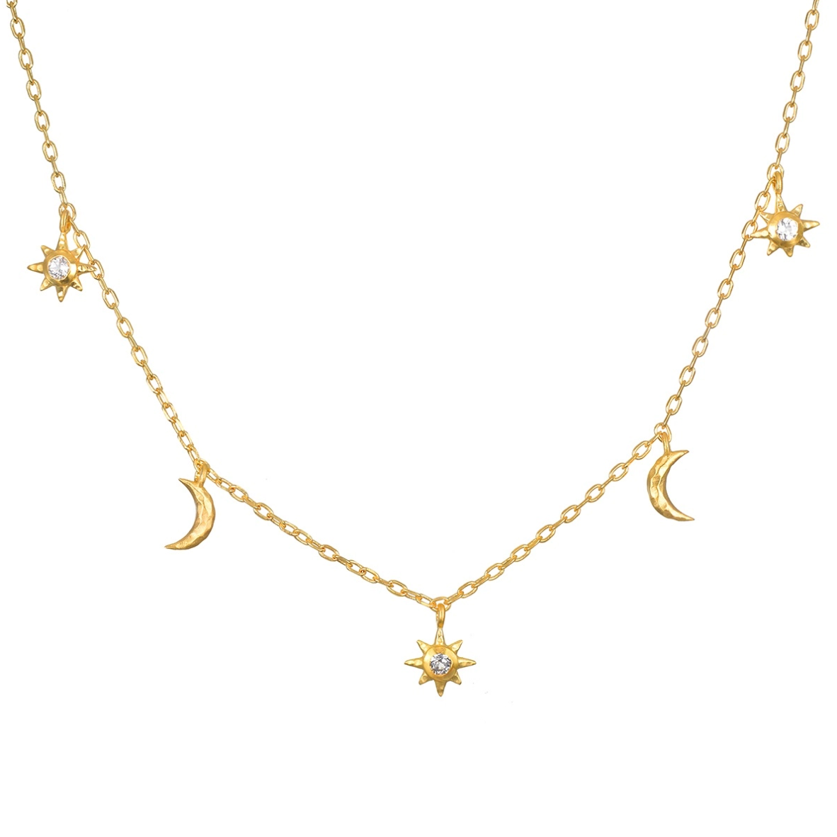 •ENCHANTED JOURNEY• topaz + gold necklace (14"-17" long)