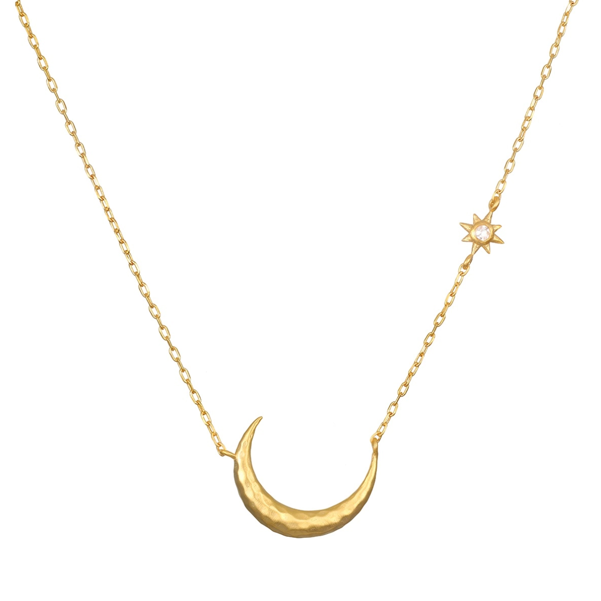 •ETHEREAL GUIDE• rainbow moonstone + gold necklace (16"-19" long)