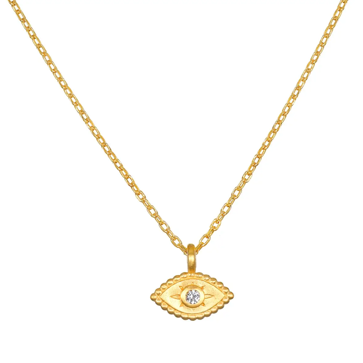 •SHIELDED SPIRIT• topaz + gold necklace (16"-19" long)