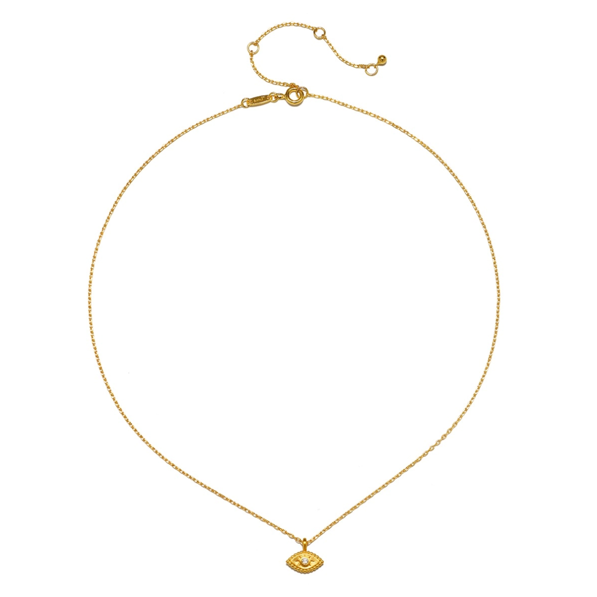 •SHIELDED SPIRIT• topaz + gold necklace (16"-19" long)