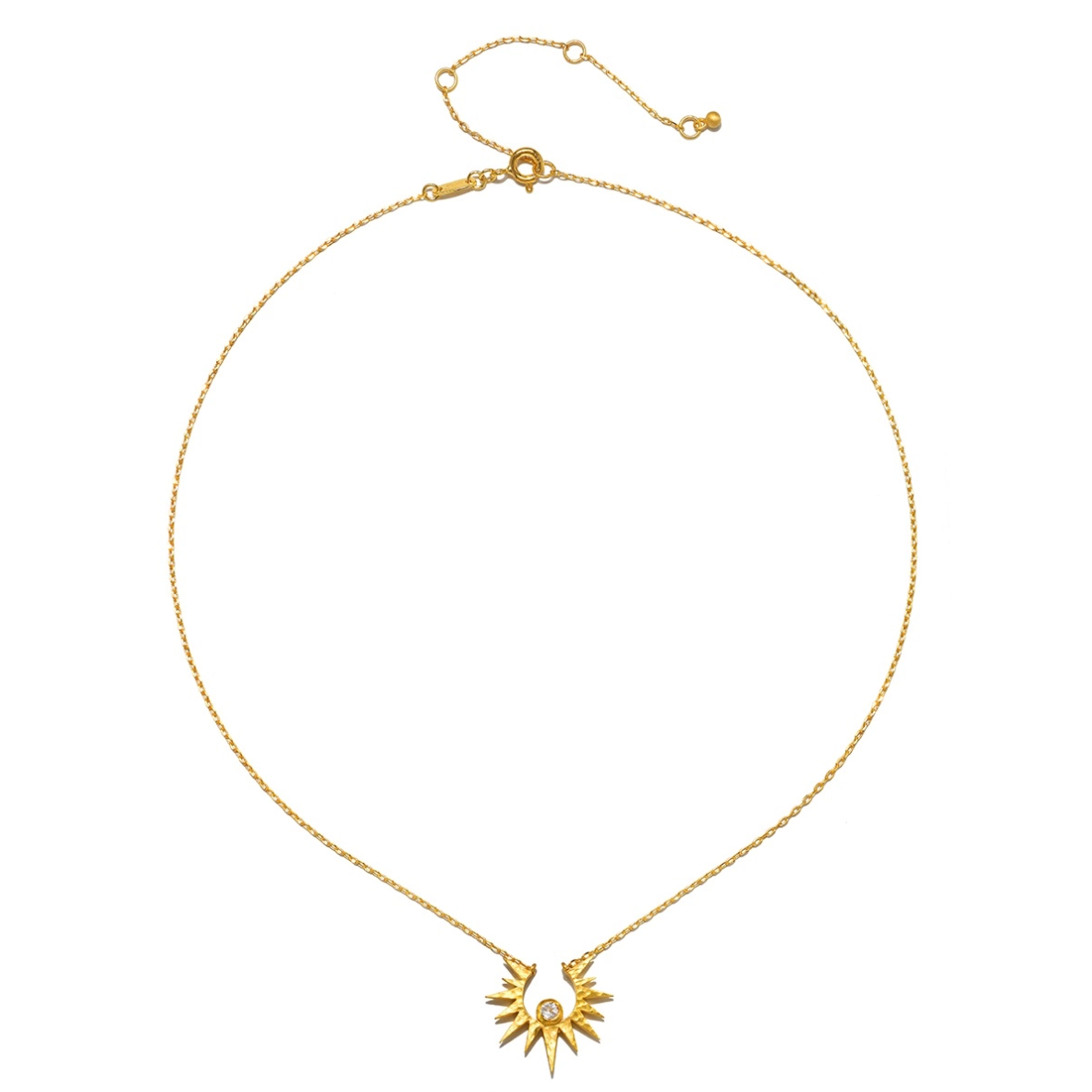 •UNVEILING DREAMS• topaz + gold necklace (16"-19" long)