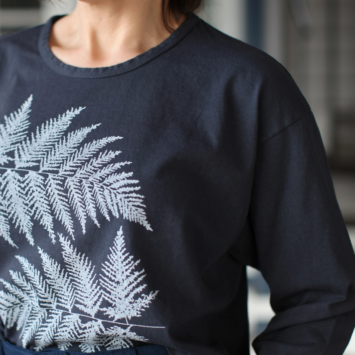 •FERNS• heavyweight cotton long sleeve top (USA)